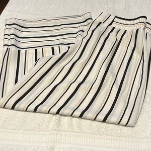Black/White Gauchos Size Medium- Elastic waist -Brand New. Size Medium